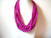 Retro Hot Pink Necklace 100720