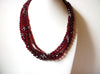 Vintage Blood Red Silver Necklace 100720