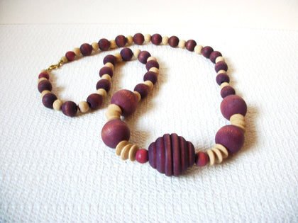 Vintage Organic Wood Necklace 100820