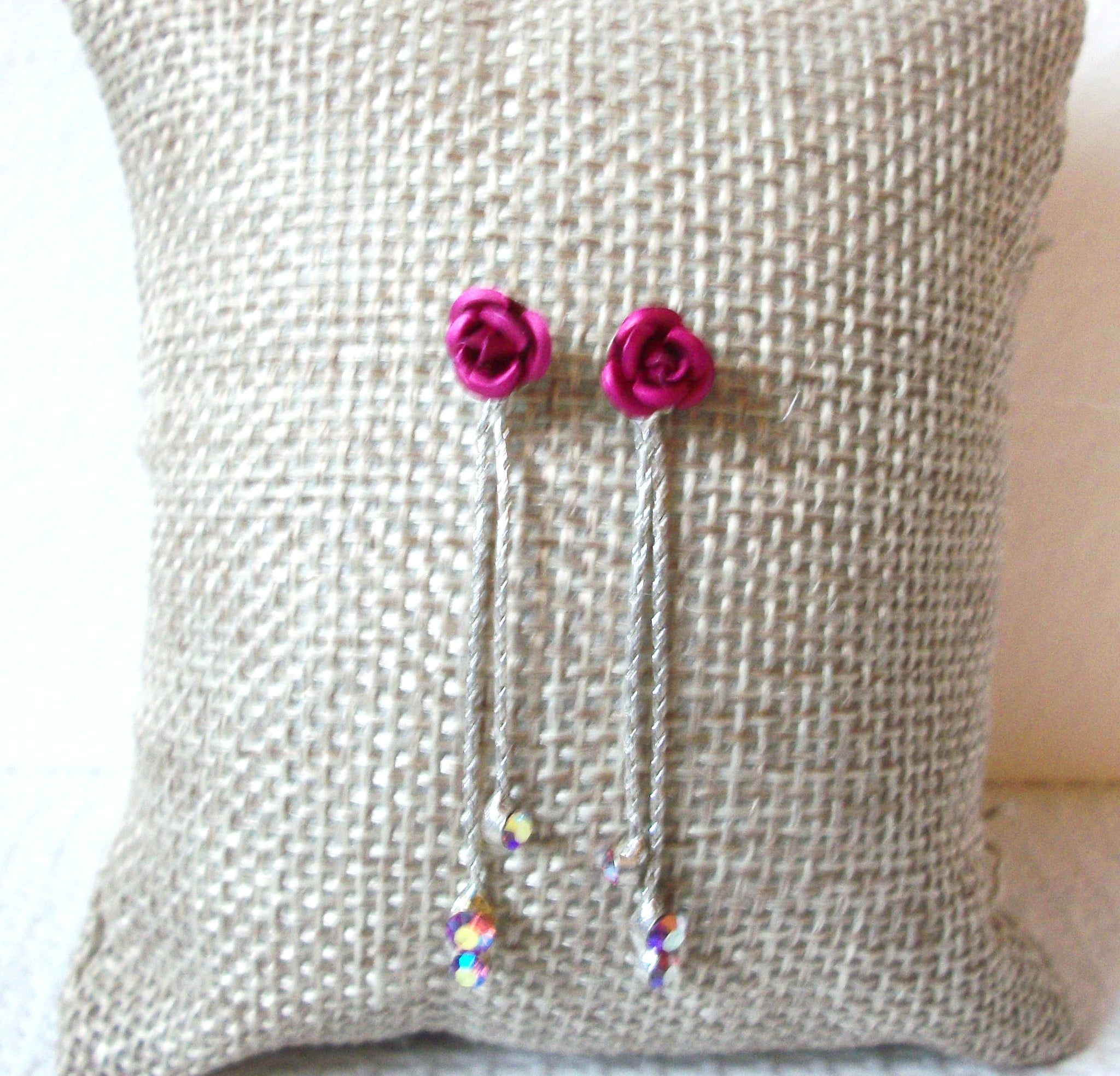 Vintage Rose AB Crystal Earrings 100820