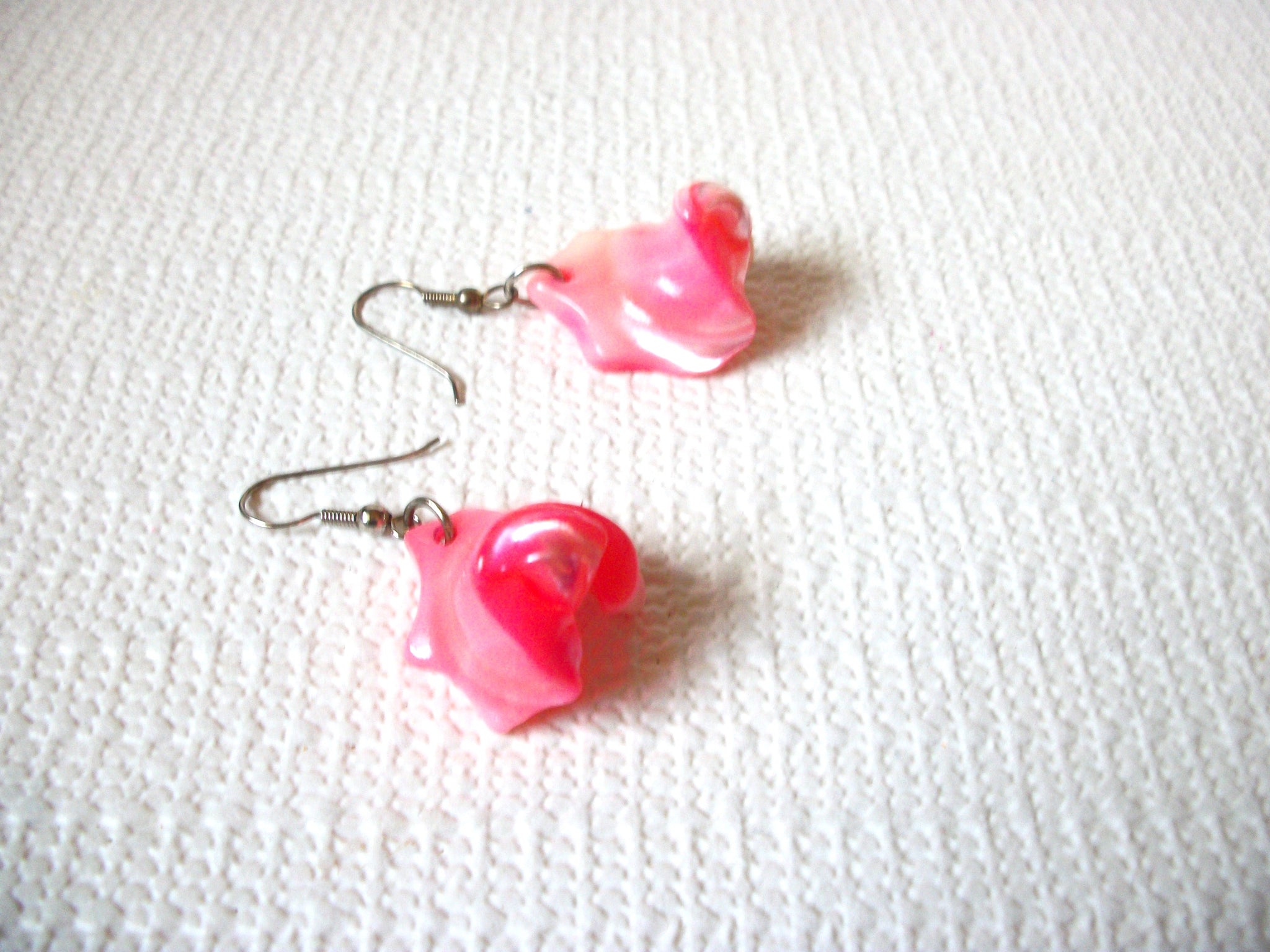 Retro Pink Shell Earrings 100820
