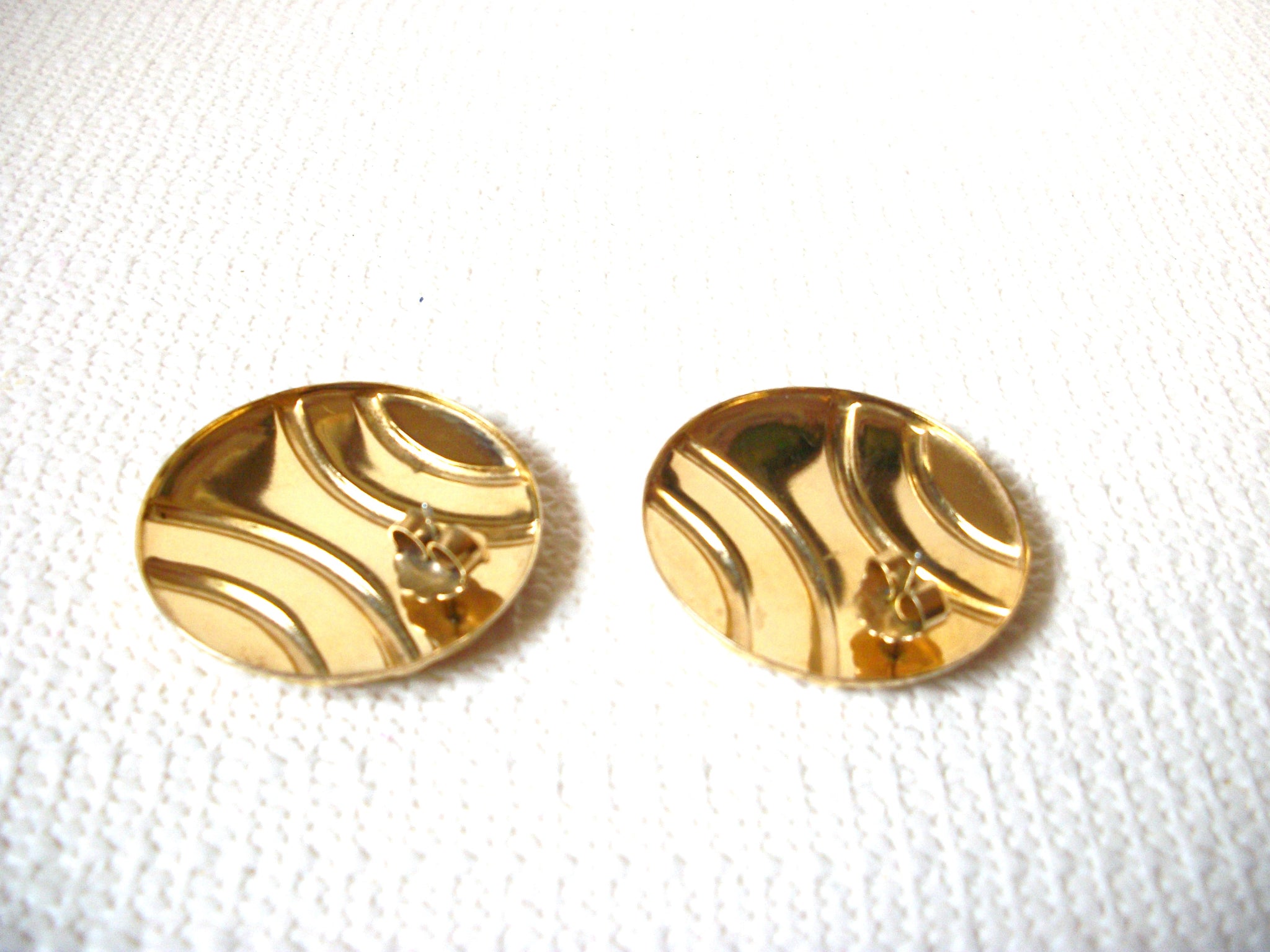 Retro Yellow Gold Earrings 100820