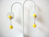 Retro Yellow Dangle Earrings 100820