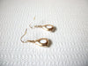 Retro Silver White Dangle Earrings 100820