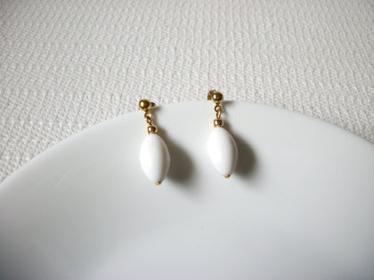 Retro White Earrings 100820