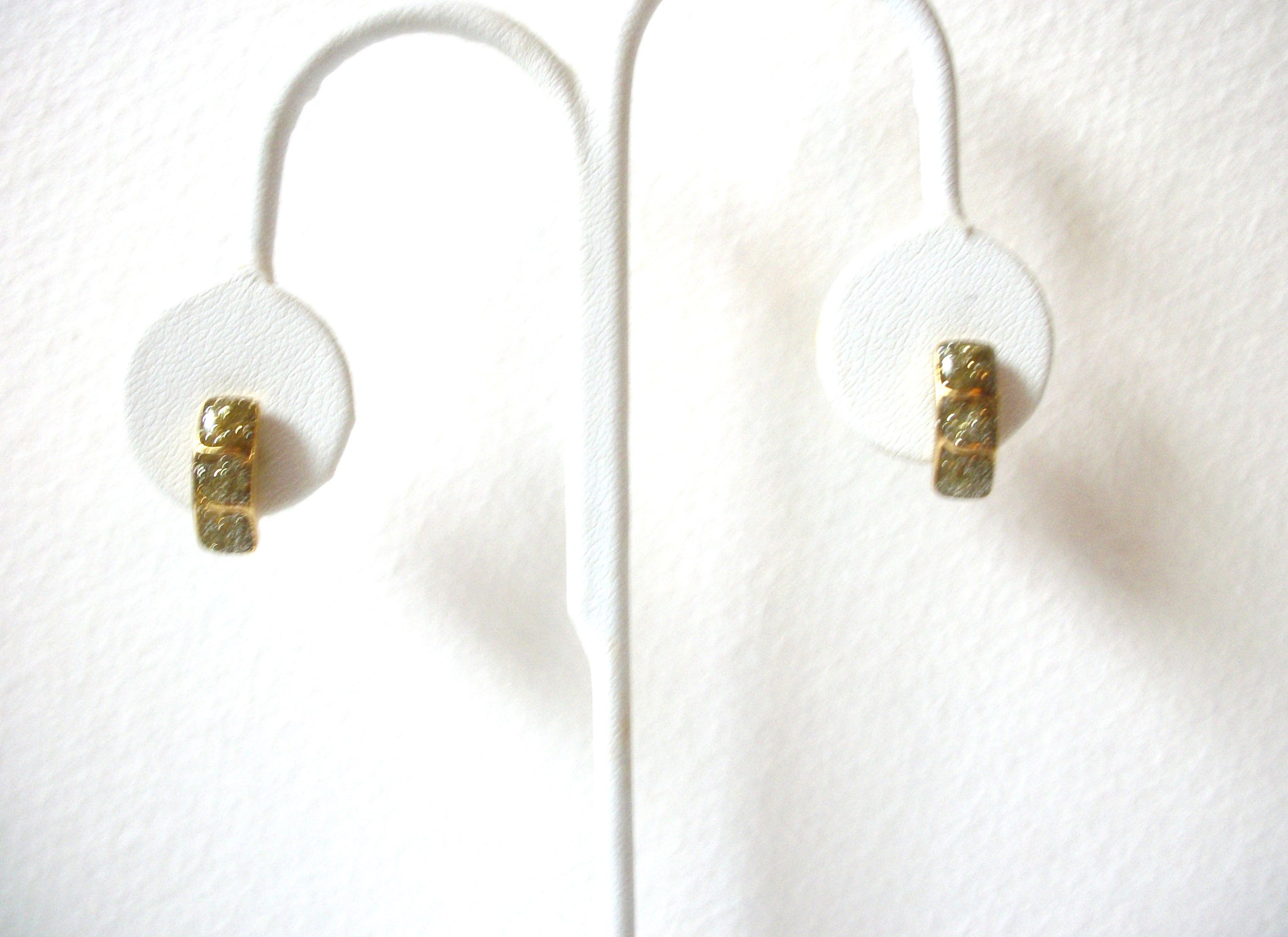 Vintage Small Rhinestone Earrings 100820