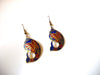 Vintage Cloisonne Coy Fish Earrings 100820