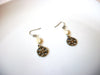 Bohemian Silver Toned Mother Of Pearl Dangle Earrings 81517