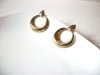 Retro Gold Toned Doorknocker Earrings 92017