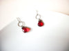 Dainty Red Dangle Earrings 81517