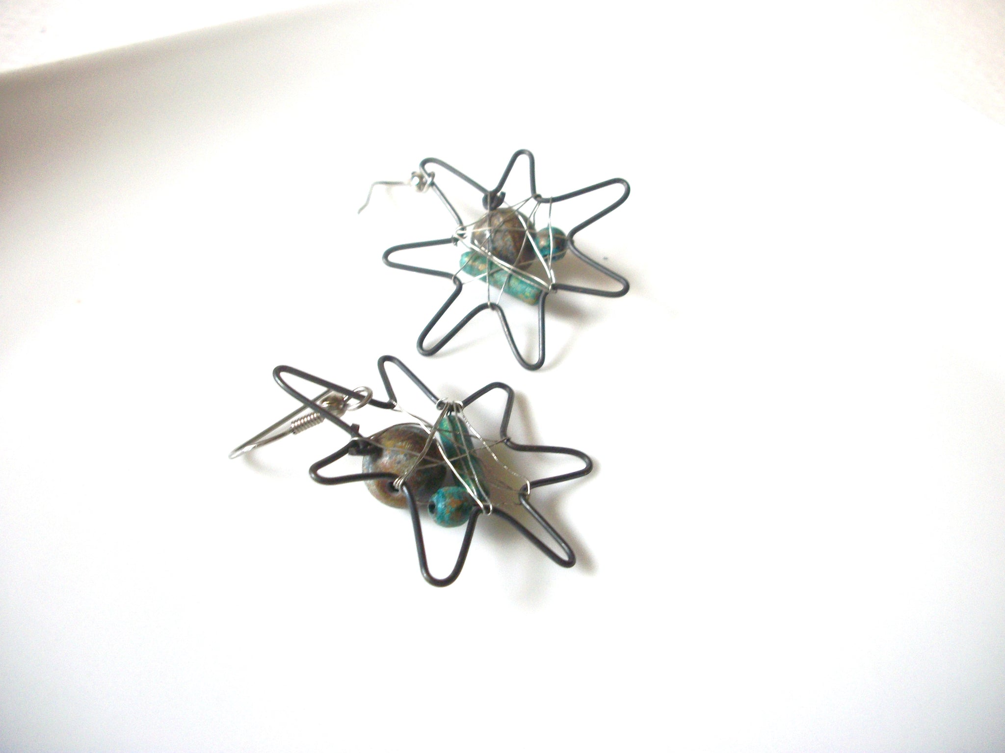 Bohemian Patina Galaxy Dangle Earrings 92517