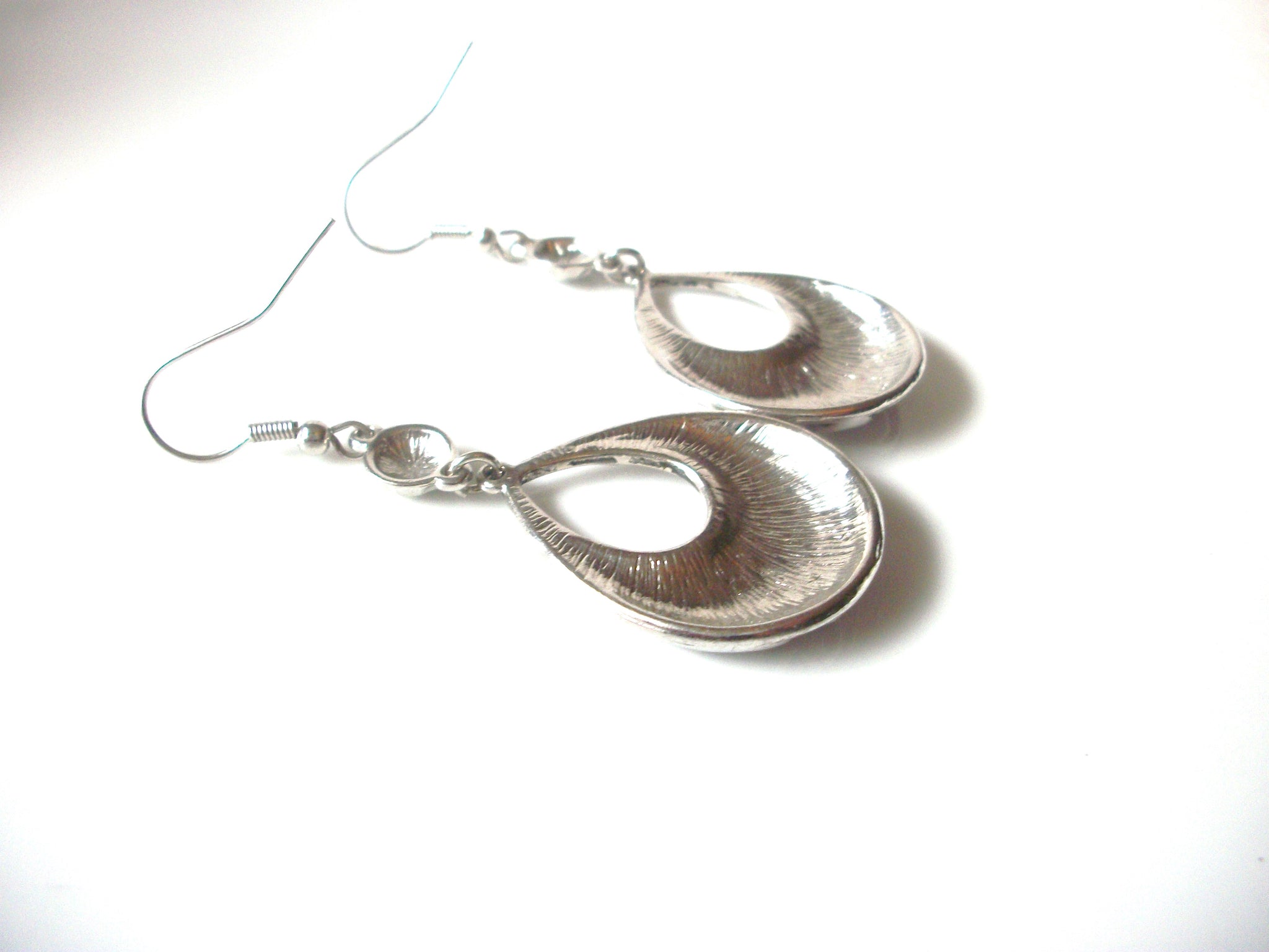 Bohemian Silver Toned Dangle Earrings 91617