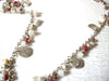 COLDWATER CREEK Vintage Silver Toned Dangling Glass Beads 36" Necklace 91617