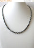Vintage TRIFARI Silver Black Necklace 71218