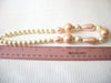 Vintage Pale Pink White Faux Pearl Necklace 71218S