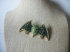 Vintage Jewelry Stunning Halloween Bat with Green Rhinestones Pin Brooch and Pendant 022521