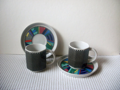 ROSENTHAL Metropol Scenario Espresso Cup Set by Barbara Brenner C200