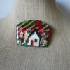 RARE Highly Detailed Lucinda Pins, Christmas Angel Wreath Candy Cane Ribbons Glitter 61318