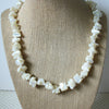 Vintage 19" Necklace Shell Mother Of Pearl Natural Shaped Chips 51216