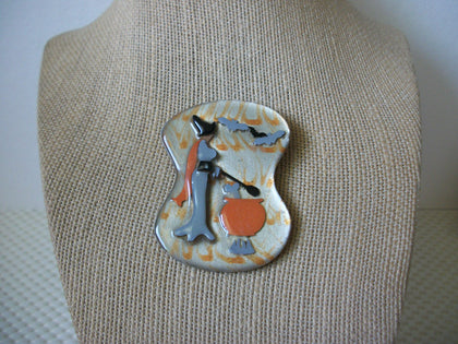 RARE Hard To Find Lucinda House Pins, Halloween Witch Pot Bats 61318