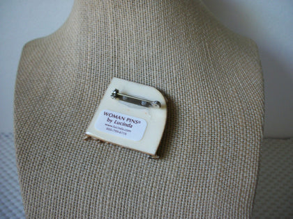 Hard To Find Lucinda Halloween House Pin Ghost Witch Broom 61318