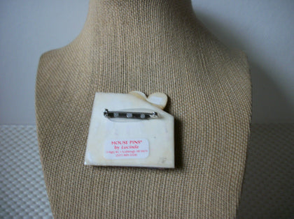 Hard To Find Vintage Lucinda House Pins, Glitter Valentine`s Day Heart Love Pink 61318