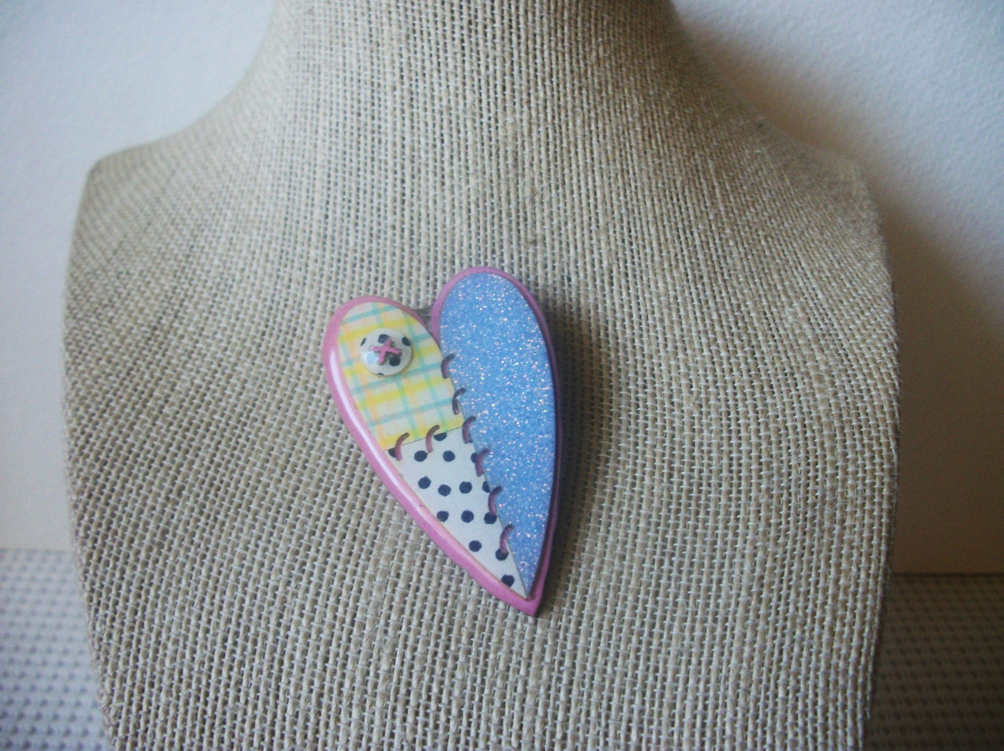 Vintage Brooch Pin, Lucinda Pins, Heart Design, 90517