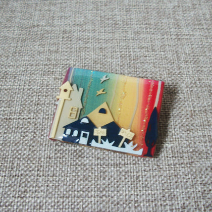 Lucinda House Pins, Grow Seeds Garden Bird House Birds Flying Glitter 021321