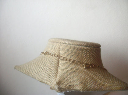 Vintage Clear Rhinestones, Gold Tone Necklace 022521