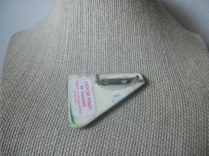 Vintage Brooch Pin, LUCINDA House Pins, Glitter, Christmas Snowman, Pins By Lucinda 021321