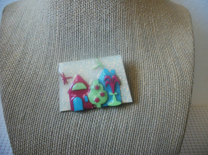 Gorgeous Vintage Lucinda House Pins, Glitter Fountain Dragonflies 021321