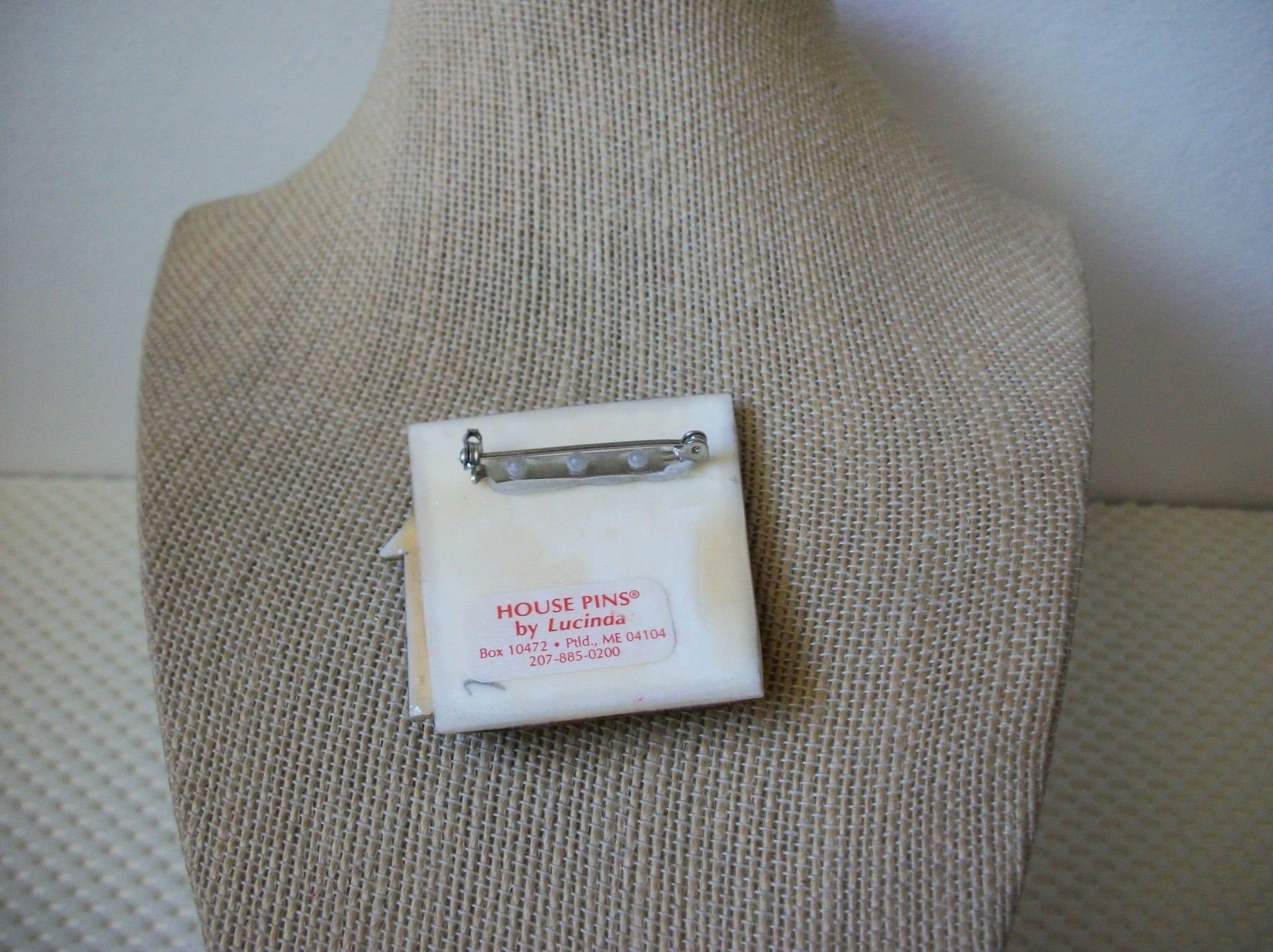 RARE Vintage Lucinda House Pins, Peace Love Sleep Well Little Cat Watching 021321