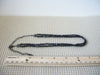Vintage Necklace 12" - 17" Signed 1928 Company Black Glass Double Row Choker 122220