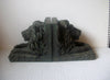 Majestic Lions Bookends Hand Molded Vintage
