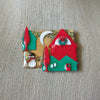 RARE Hard To Find Lucinda House Pins, Christmas Snowman Festive 61318