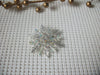 Vintage Jewelry Beautiful Snowflake Aurora Borelias Crystals Silver Tone Brooch Pin 52017
