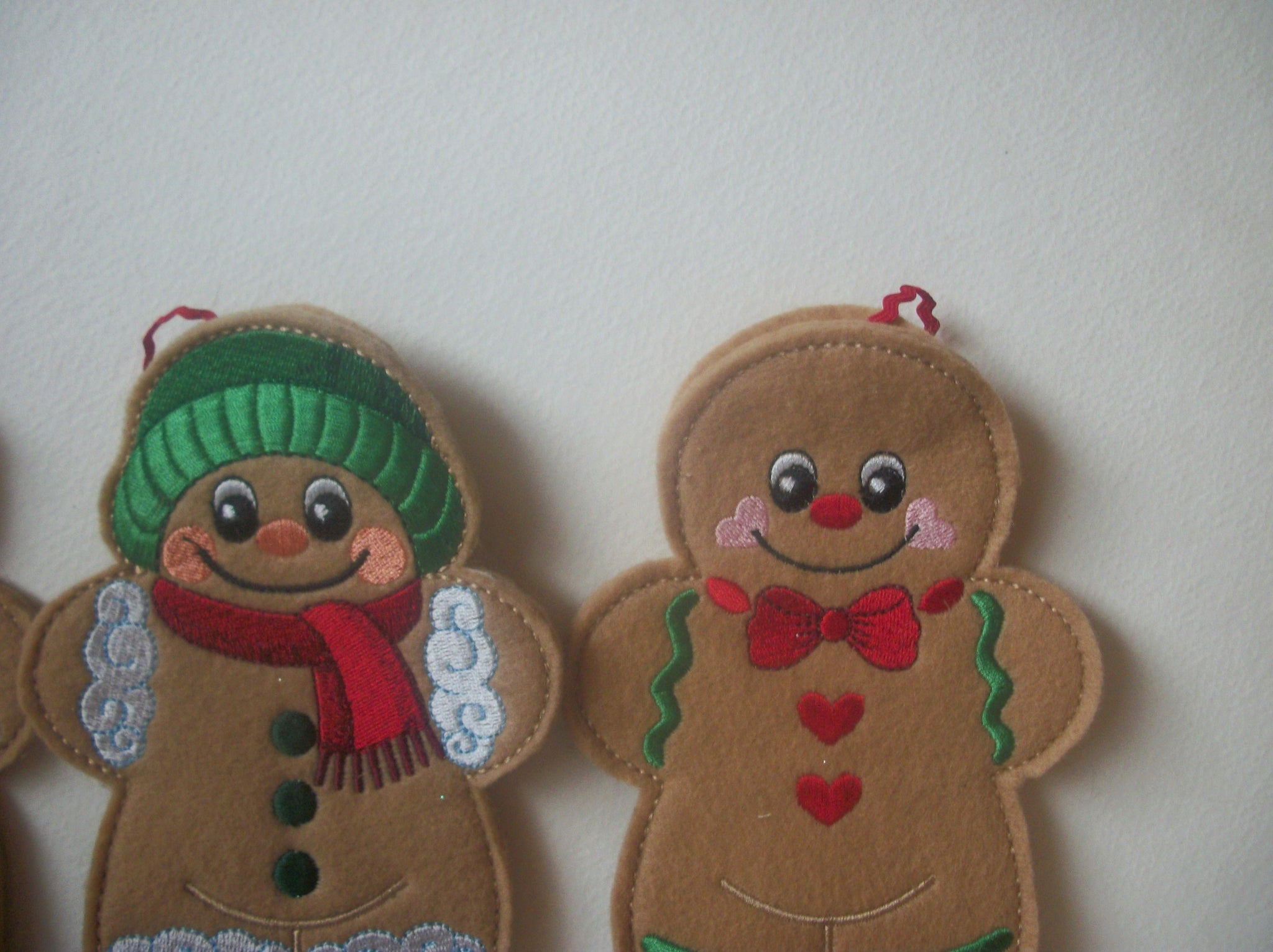 Set of 6 Christmas Ornaments Stocking Stuffers Vintage Hand Made