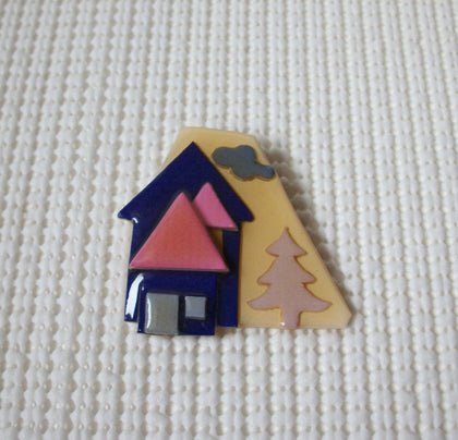 Vintage Lucinda House Pin, Sweet Home Here To Stay Forever 021321