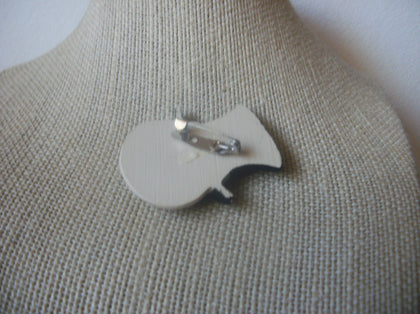 Cute Hand Painted Smiling Snowman, Vintage Brooch Pin 53018