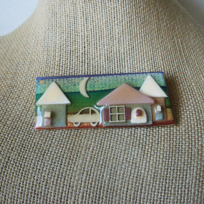Vintage Lucinda House Pins, Calm Peaceful Mellow Day Happiness 43017