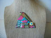 Vintage Lucinda House Pins, Pastels Daisy Flower Calm Quiet 61318