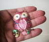 Larger Retro Jewelry Colorful Owl, Enameled Gold Tone, Brooch Pin 022621