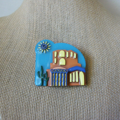 RARE Vintage Lucinda House Pins, Hot Sun Desert Cactus 021321