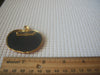 Vintage Brooch Pin, Gold Toned Orange Enameled Pumpkin Halloween 023021