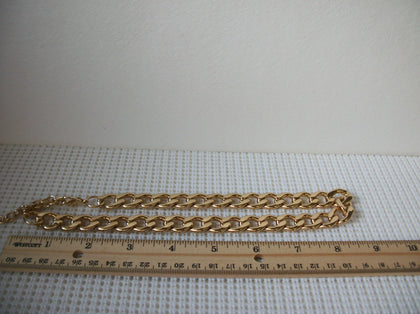 Heavier Gold Tone 18" - 21" Chain Links Adjustable Necklace 030521