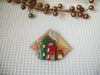 RARE Lucinda House Pins, Beautifully detailed Christmas Happy Snowman Glitter Wreath 021321