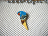 HTF! RARE Lucinda Exotic Bird Macaw Colorful Bejeweled With Rhinestones Island