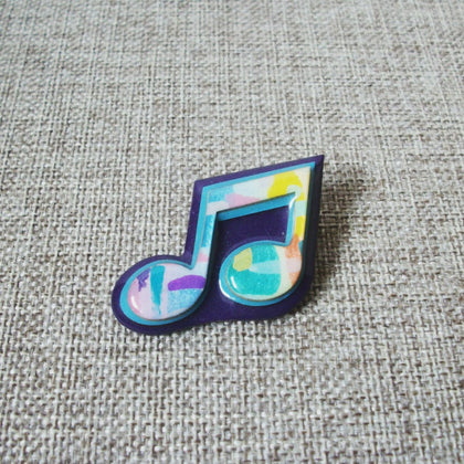 RARE Lucinda Music Pins Colorful Vibrant Note Sounds Song Musician 021321