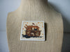 Vintage Brooch Pin, Signed Debbie Mumm By Mill Hill 2000 Glazed Hand Painted Ceramic Noah's Arc 030521Vintage Brooch Pin, Signed Debbie Mumm By Mill Hill 2000 Glazed Hand Painted Ceramic Noah's Arc 030521