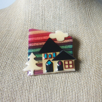 Highly Detailed Lucinda House Pins Woodland Pine Tree Heavy Cloud 61318